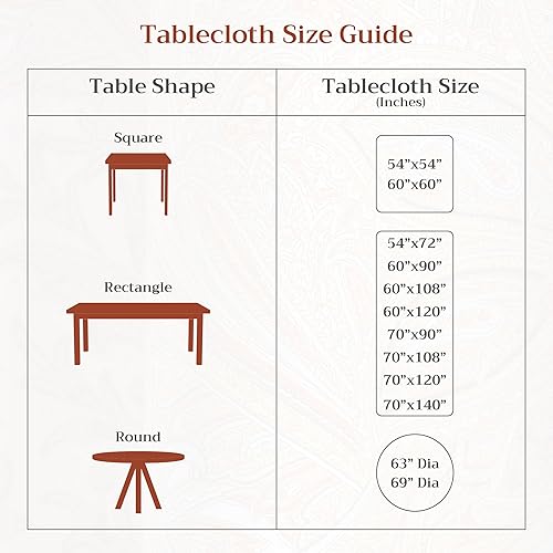 Miniatura 4 de Maison d' Hermine Faïence - Mantel 100% de algodón para cocina, comedor, decoración de mesa, fiestas, bodas, primavera y verano