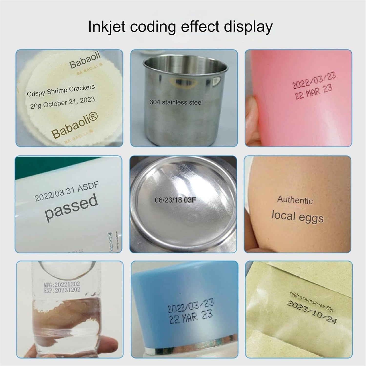 Mini Handheld Inkjet Printer - Portable Printing Solution for Manufacturing, Retail, Warehouse, Logistics & More - Versatile, Lightweight & Easy to Use