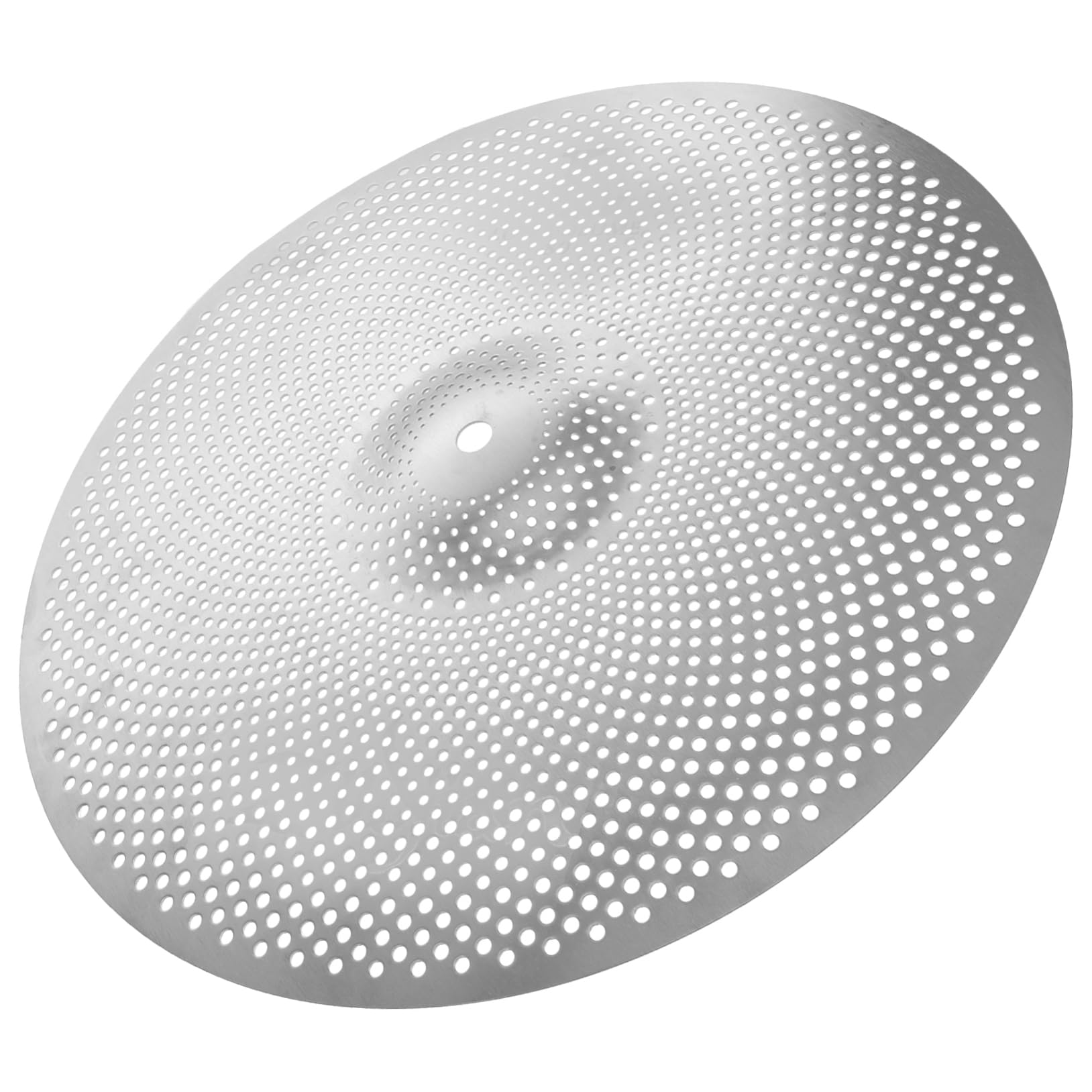 Toyvian Piatti Riduzione del Rumore in Lega Argento Accessorio Speciale per Drum Kit per Batteria da 14 Pollici per Esercitazioni Silenziose e Sostituzioni