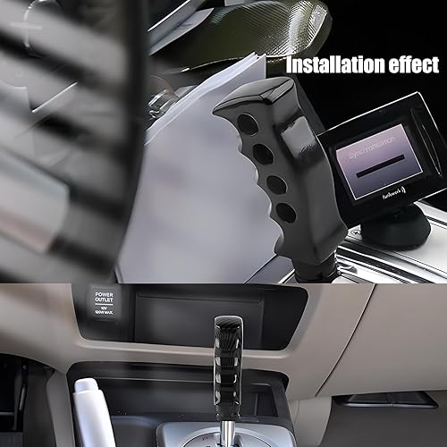 Miniatura 6 de 1 kit de punta de cambio de engranajes de transmisión manual para automóvil, mango de agarre de cuchillo, perilla de palanca de cambios, varilla de