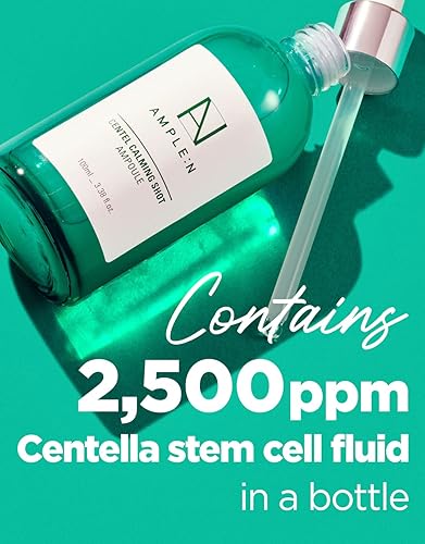 Miniatura 3 de AMPLEN Centel Calming Shot Ampolla - Suero facial calmante coreano con centella asiática para calmar la piel irritada y sensible, alivio del