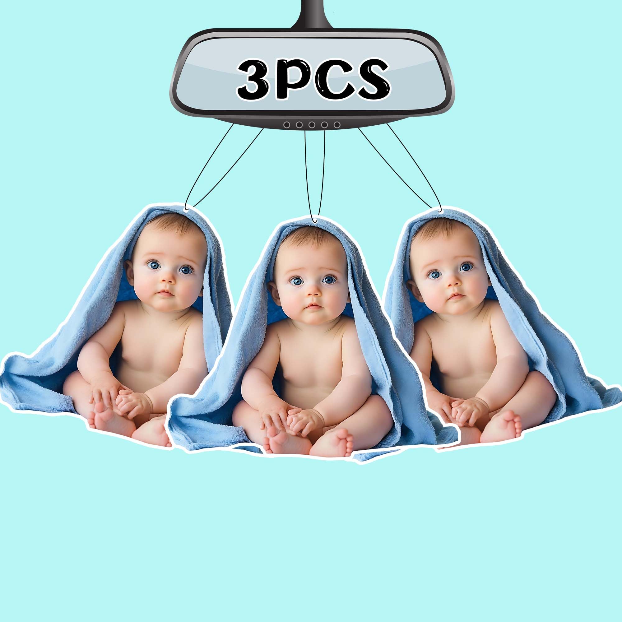 Custom Air Fresheners with Picture,Personalized Photo Air Freshener for Car,Customized Double Sided Dangle it Air Fresheners for Bedroom Bathroom