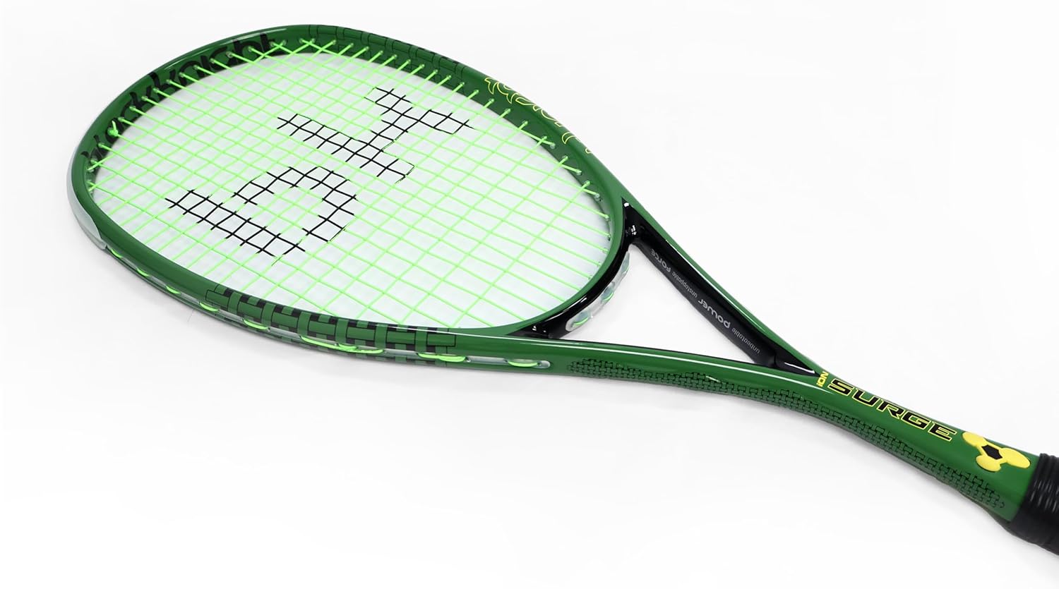 Black Knight Ion Surge Squash Racquet – Heavyweight, Head-Heavy, Graphite Frame, Beginner to Advanced Doubles Squash Racket for Men & Women, Pre-Strung