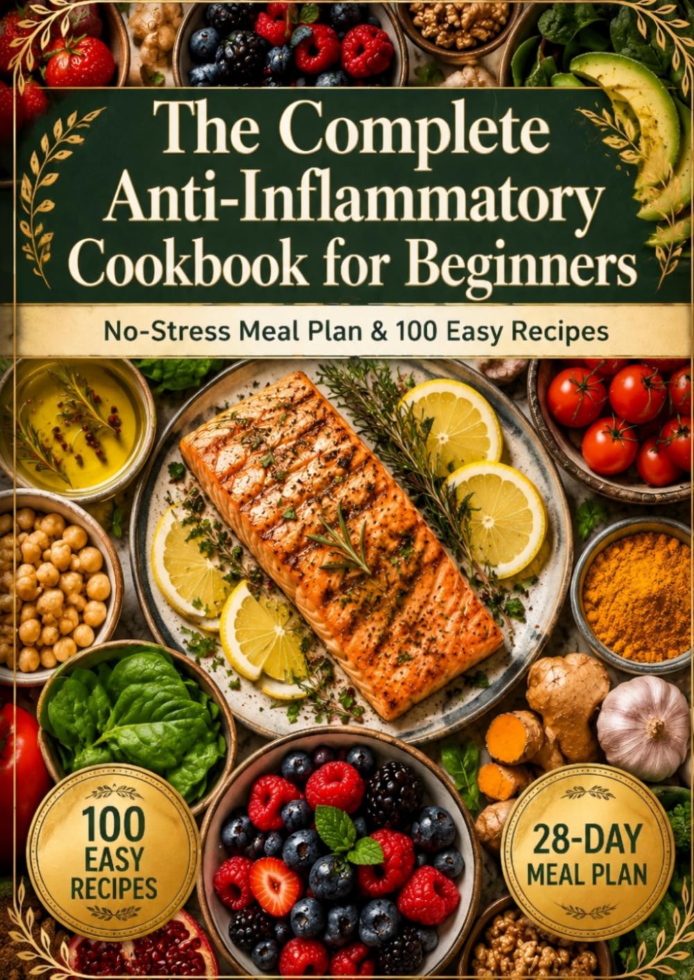 The Complete Anti-Inflammatory Cookbook for Beginners: No-Stress Meal Plan & 100 Easy Recipes