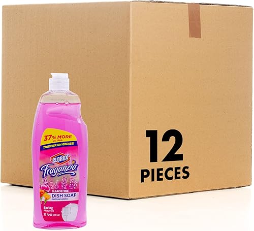 Clorox Fraganzia - Jabón líquido para platos, huele muy bien y corta a través de la grasa resistente rápidamente, fórmula de enjuague rápido que