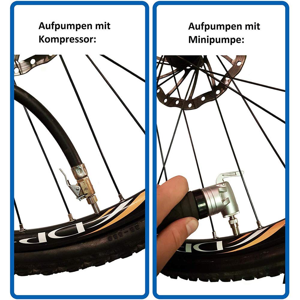 Lot De 3 Adaptateurs Valve Presta/Schrader + Extension Pour Vélo - Cuivre, étanchéité Caoutchouc | Conversion Valve VTT, Vélo De Route, Outil De Gonflage Universel