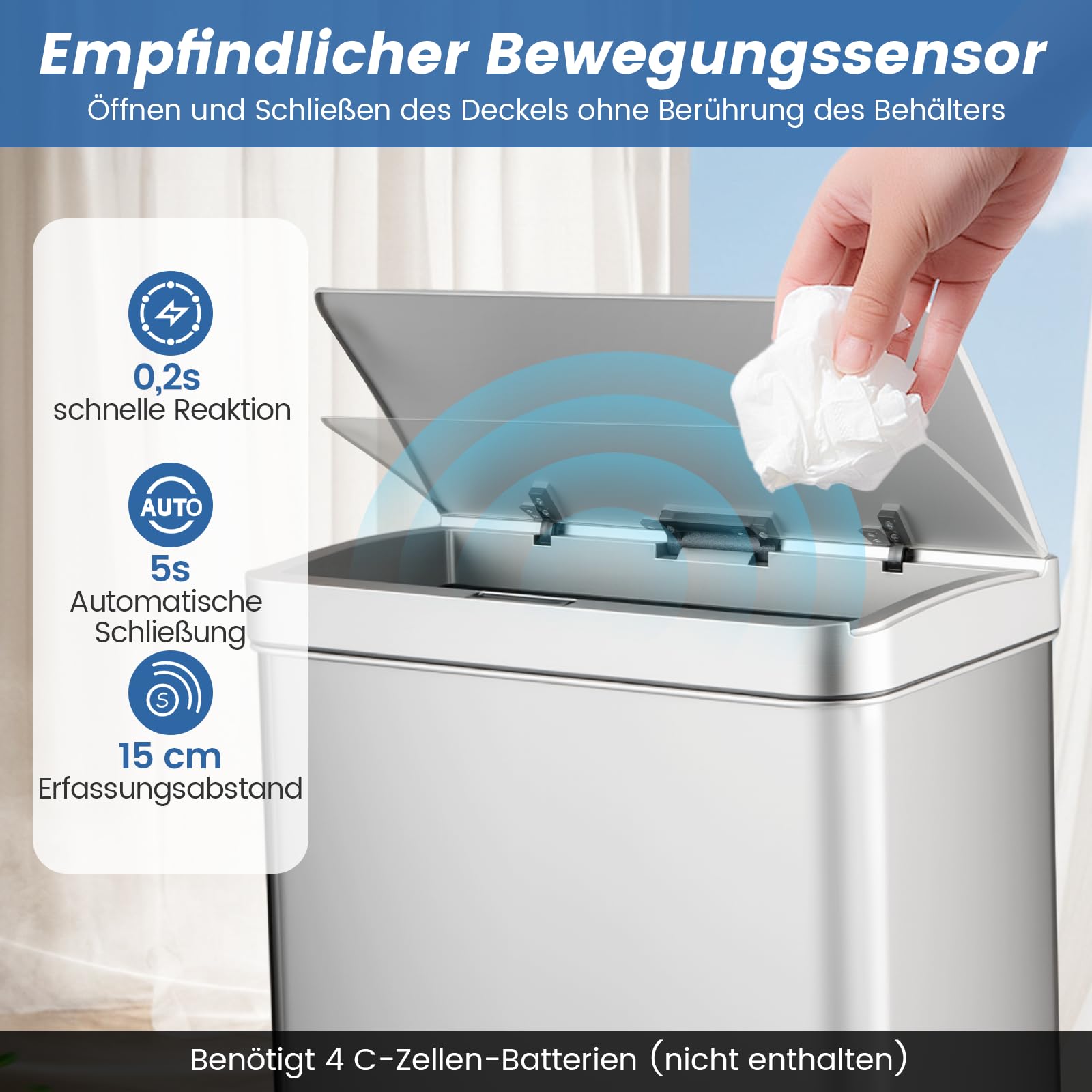 Buiten afvalbak afvalscheiding kunststof 3x60 liter online kopen
