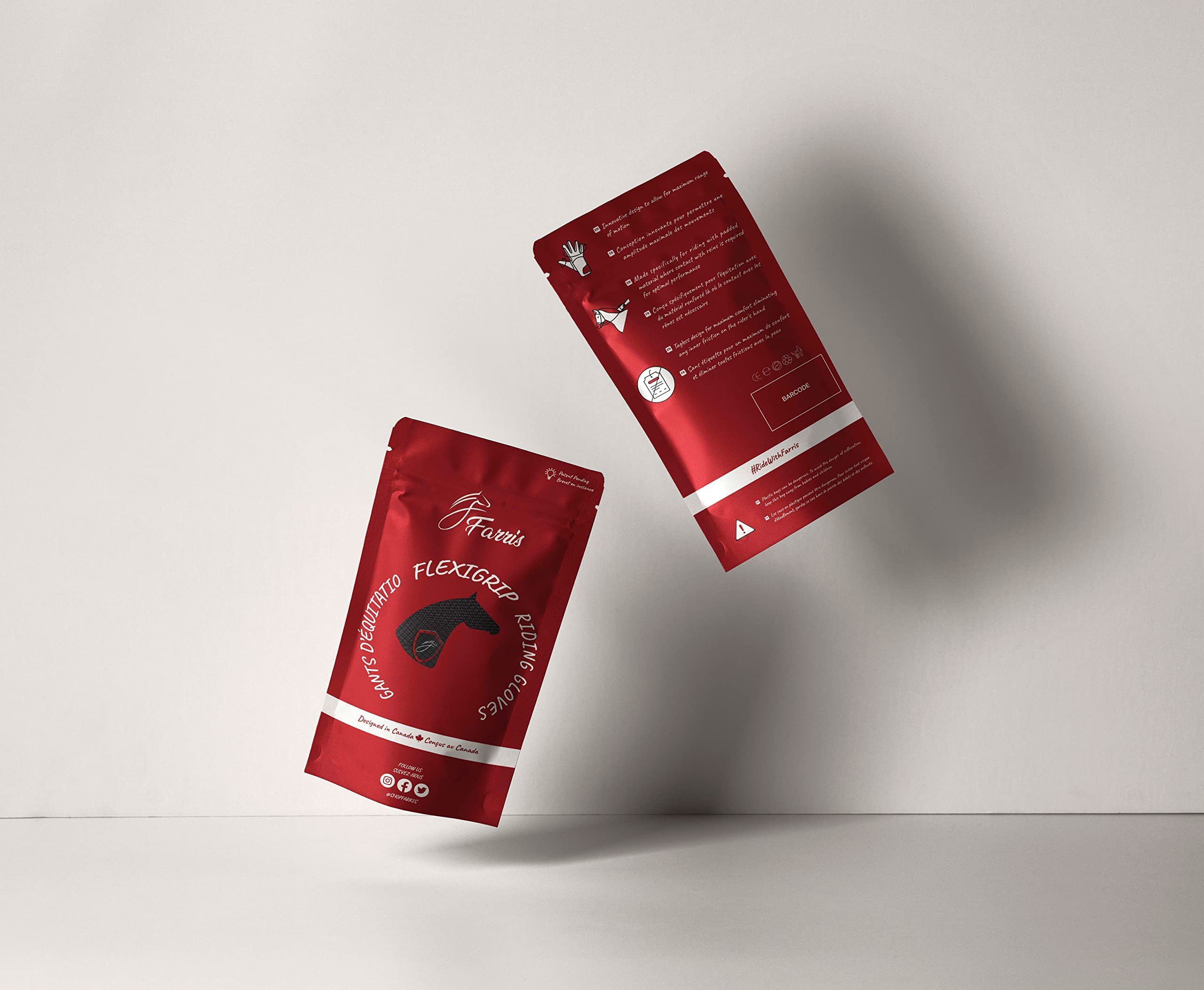Farris Flexgrip - Guantes de equitación para mujeres y hombres, guantes ecuestres acolchados con malla transpirable y pulgares y dedos reforzados