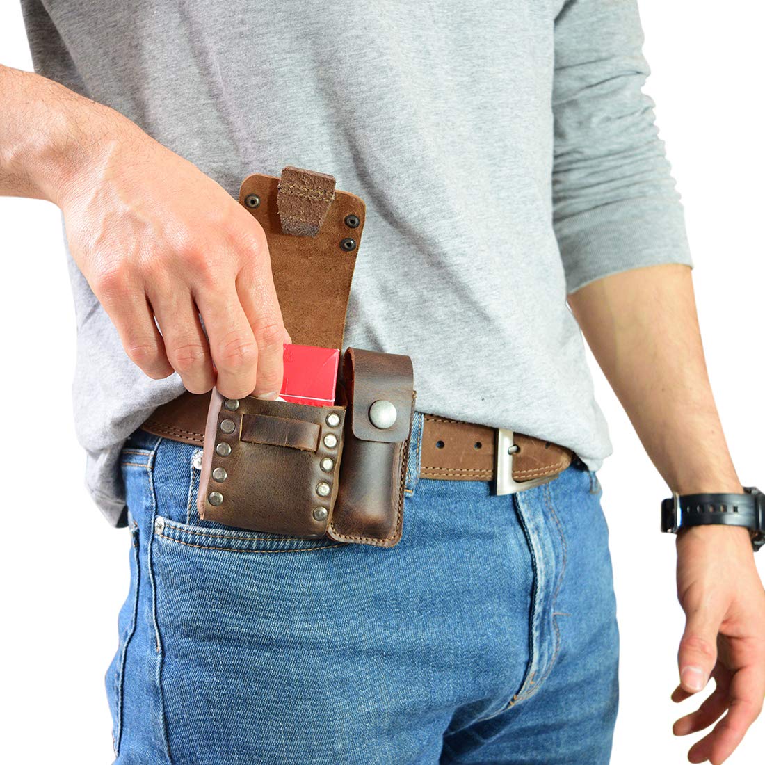 cigarette belt Amazon.com: Hide & Drink, Riveted Cigarette and Lighter Holder, Belt Tobacco  Case, Smoking Accessories, Full Grain Leather, Handmade, Bourbon Brown :  Health & Household