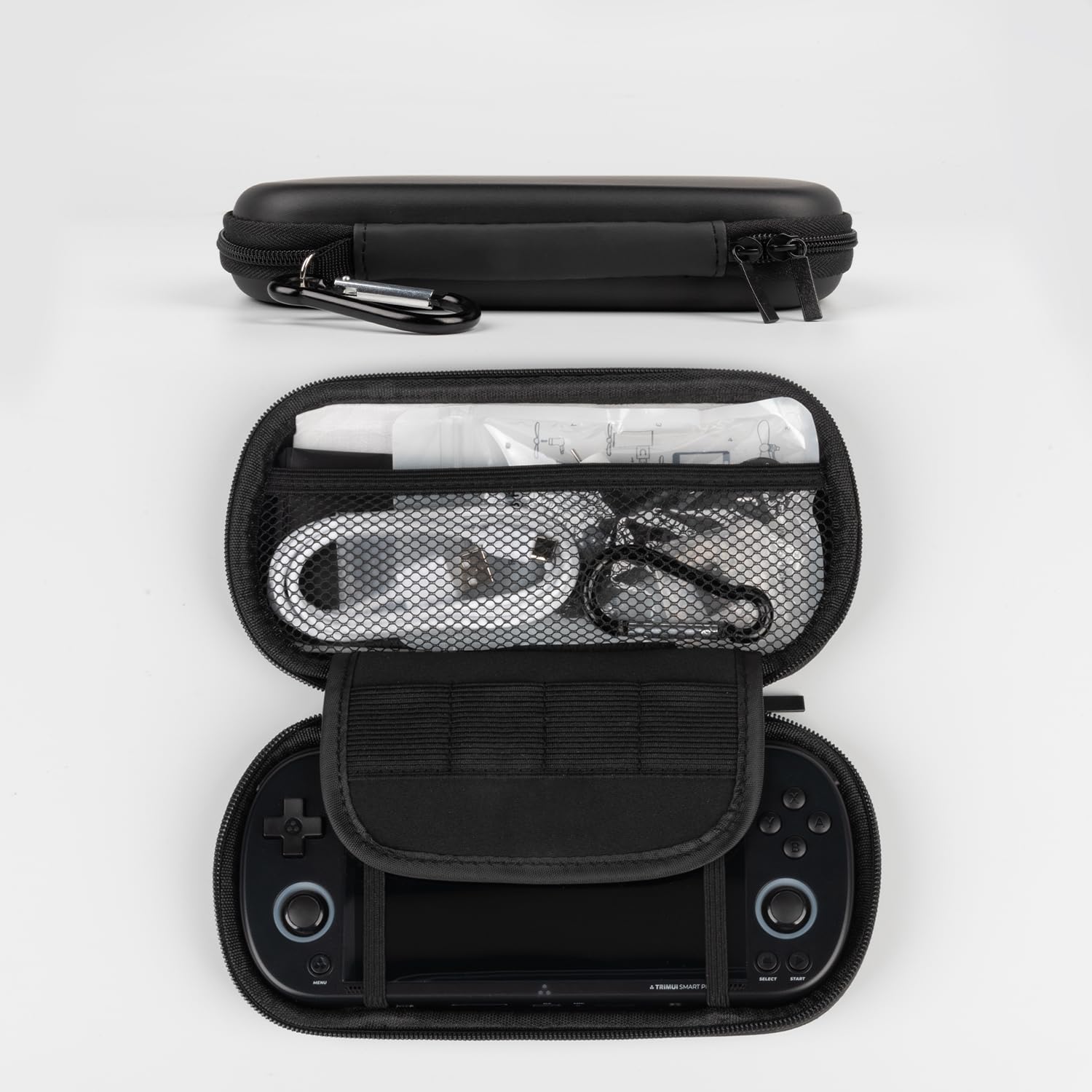 Trimui Smart Pro console portatile per giochi, console con display da 4,96 pollici preinstallata con emulatore e schede TF, console retrò con sistema Linux e processore Allwinner A133P (Nero, 256GB)