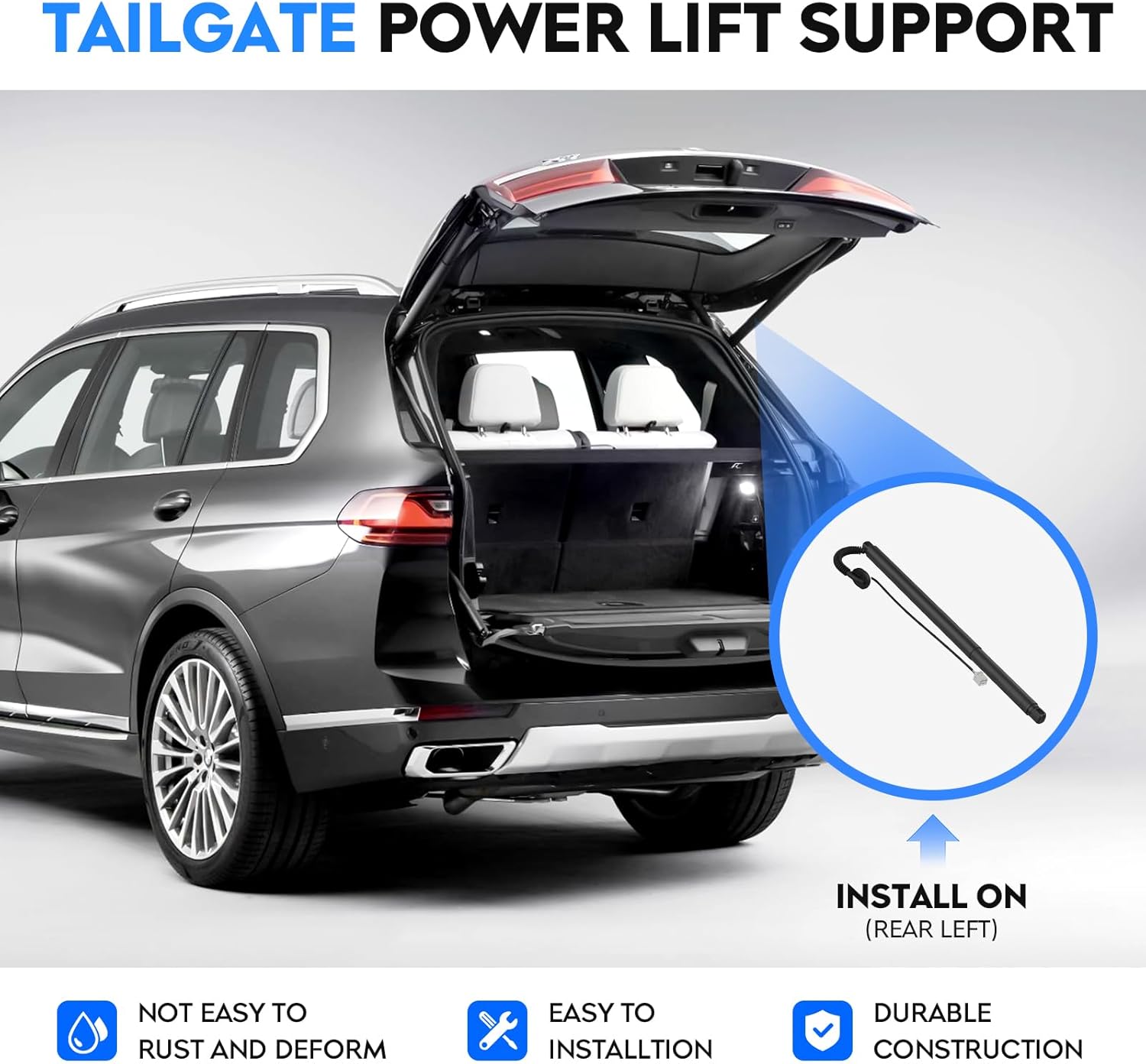Rear Tailgate Power Lift Support Shock Strut Compatible with Chevy Suburban Tahoe GMC Yukon XL Cadillac Escalade ESV 2015-2020, Electric Rear Hatch Trunk Litgate Actuator 84306929 23226162 23235697