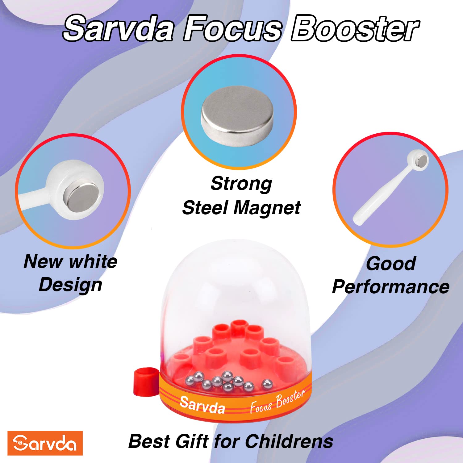 Sarvda Birthday Return Gifts For Kids - Pack Of 40 Focus Booster Toys For Boys And Girls Age 3-12 Years Red 2