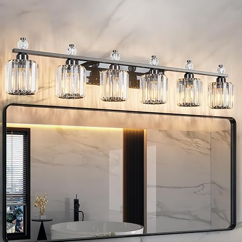 Miniatura 55 de Luces de tocador 4-Luces Modernas de Cristal para Tocador Luz de Baño Dorada Accesorios de Iluminación de Tocador sobre Espejo Lámparas de Tocador