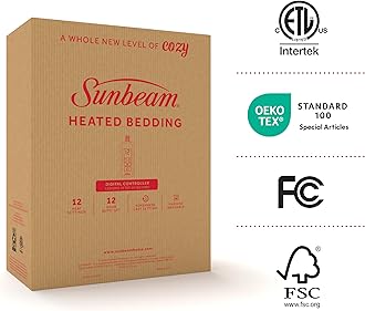 Sunbeam Restful Quilted Water Resistant Heated Mattress Pad - Queen