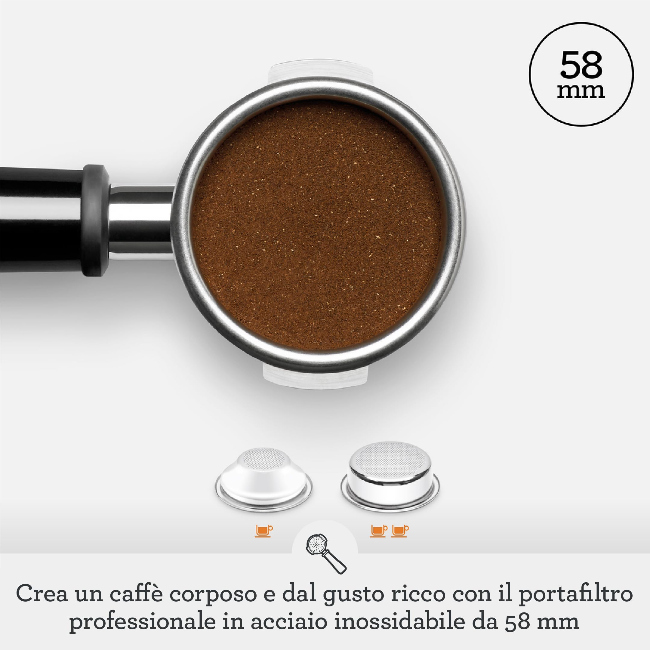 Sage The Oracle Dual Boiler, Macchina da Caffè in Grani, Tartufo Nero | Doppia Caldaia PID, Macine 45 Impostazioni, Portafiltro 58mm Dose 22g, 16 Ricette; Macinatura, Dosaggio e Pressatura Auto