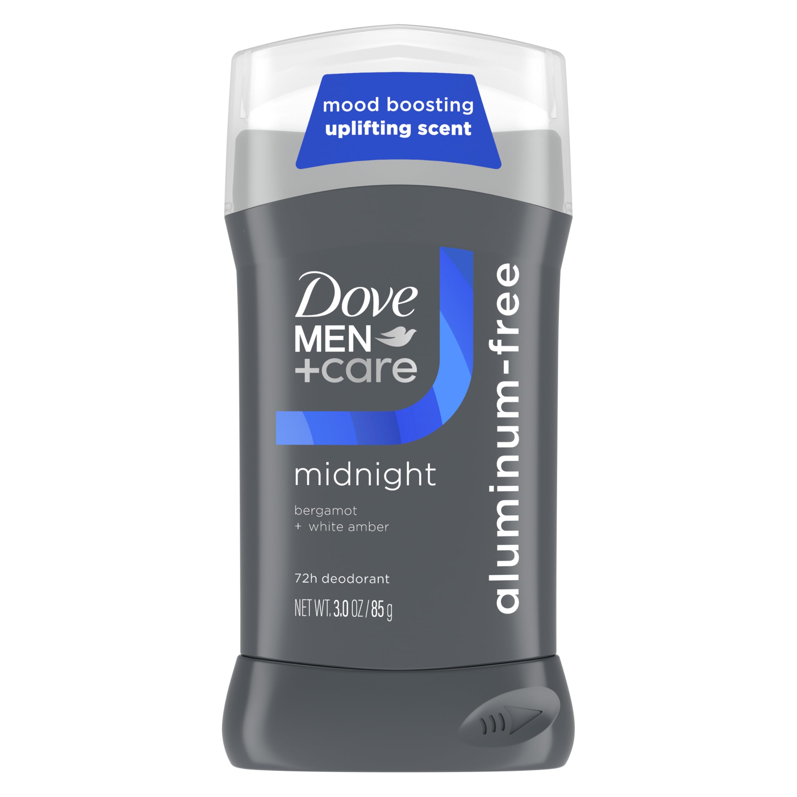 Dove Men Care Aluminum Free Deodorant Stick for Men Bergamot White Amber Mood Boosting Scent 72h Odor Protection