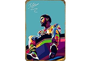J Cole Merch: Vintage Style J Cole Poster Tin Sign