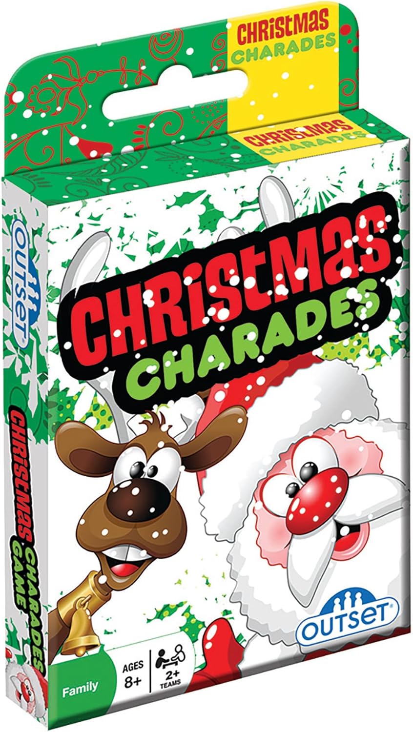 Outset Media – Christmas Charades Card Game – Contains 210 Charades 4 or More Players for Ages 8 and up