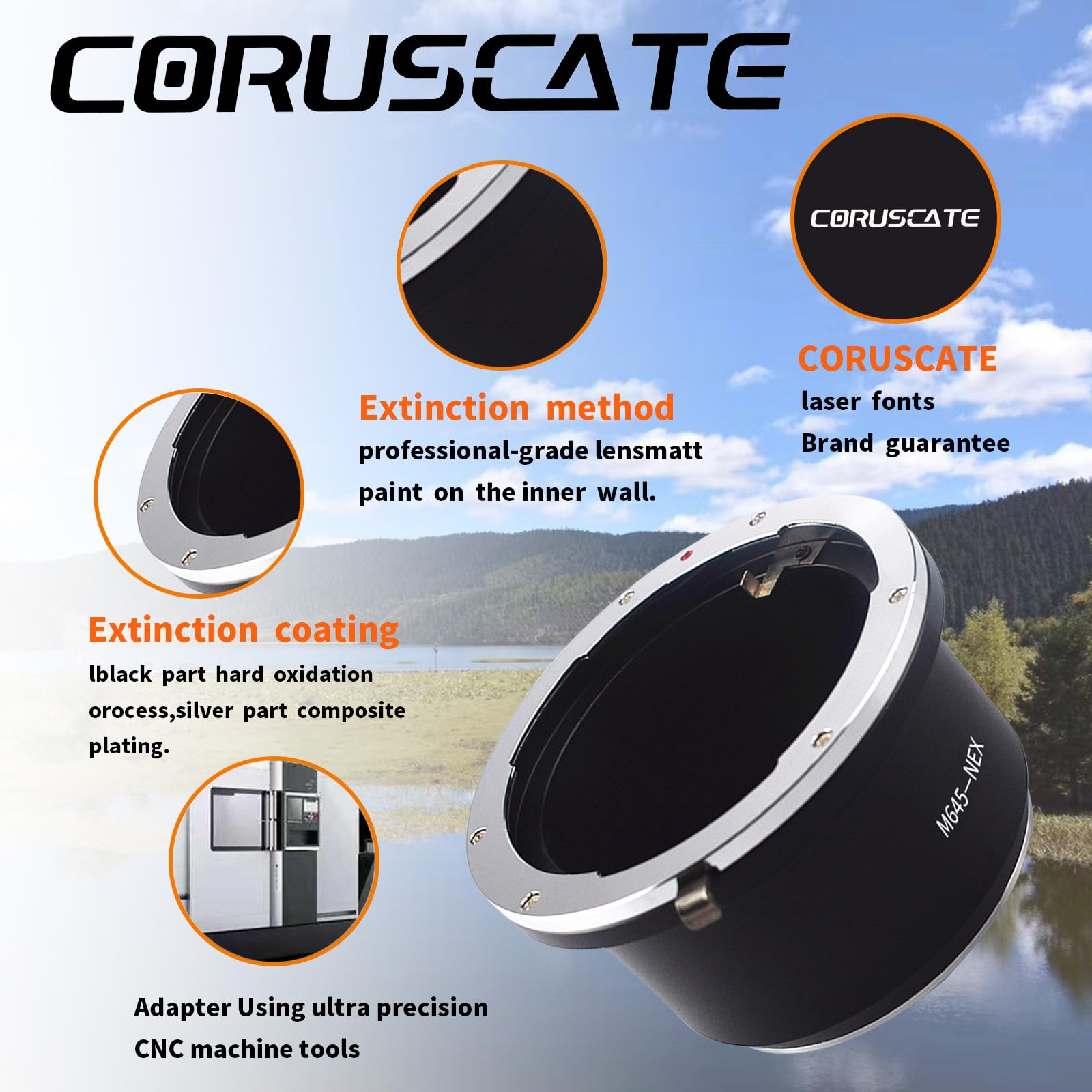 Adattatore Obiettivo Mamiya 645 Per Nikon F-Mount - Compatibile Con Multiple Fotocamere - Foto 2