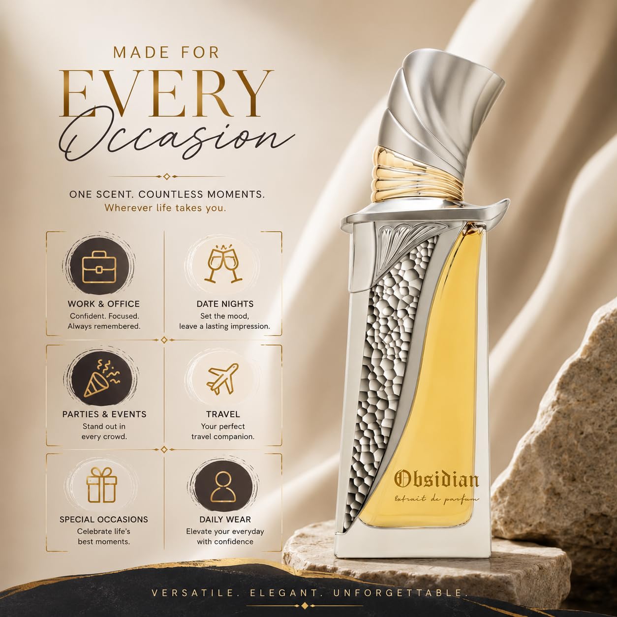Amazon.com : French Avenue Obsidian Extrait EDP 100ml : Beauty