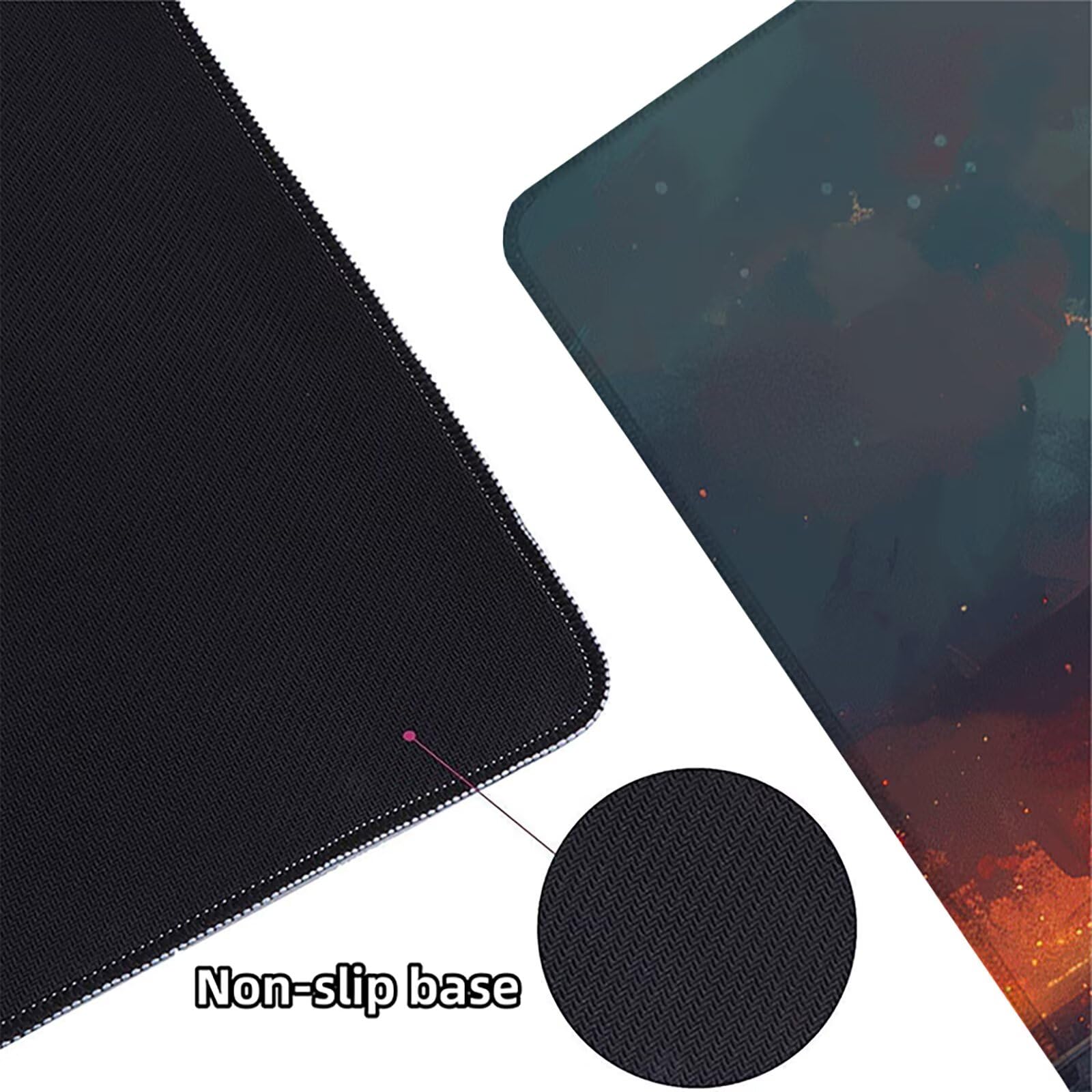Aereo Tappetino Mouse XXL 1200x600x3mm Tappetino Mouse Giallo Gomma Antiscivolo Sottomano Scrivania, Migliora Precisione e Velocità Mouse Pad per Ufficio Gaming Accessori Scrivania, Regalo Uomo, 5-L