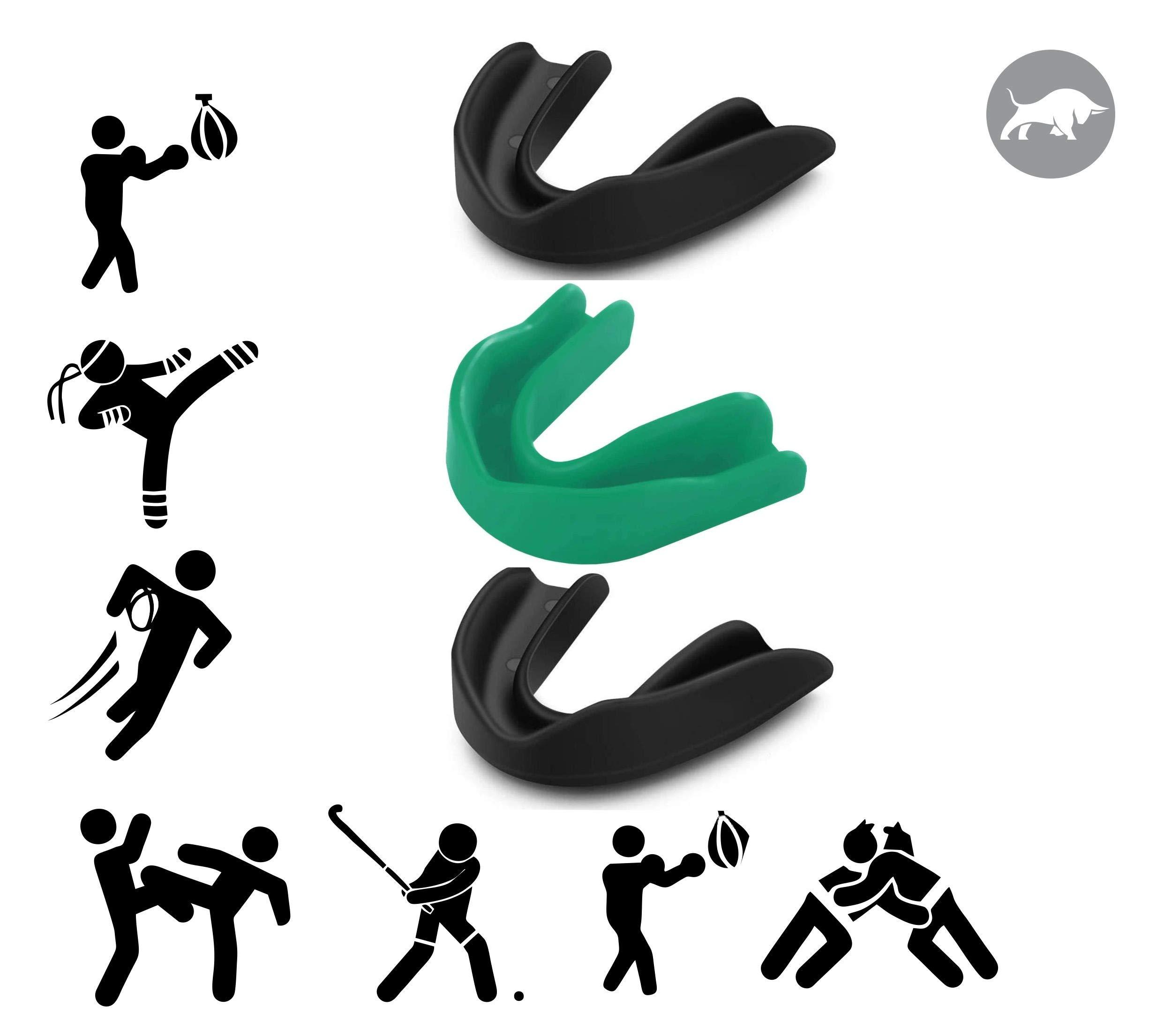 DRANGE 3 - Pack Mouth Guard/Gum Shield - for boxing, MMA, rugby, muay thai, hockey, judo, karate martial arts and all contact sports (B08HX27WZM) Amazon Price History, Amazon Price Tracker