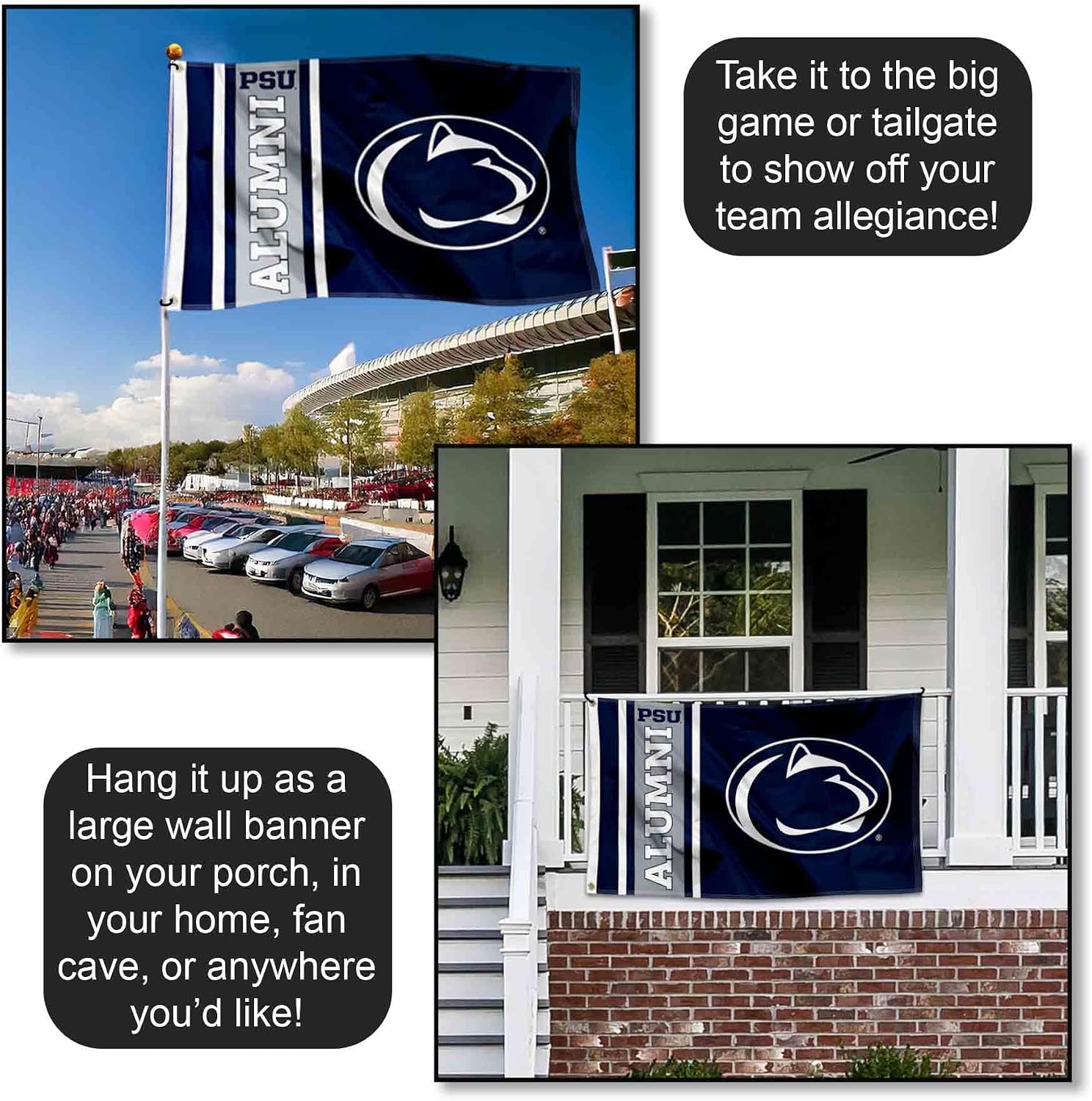 Penn State Nittany Lions Alumni 3x5 Grommet Flag
