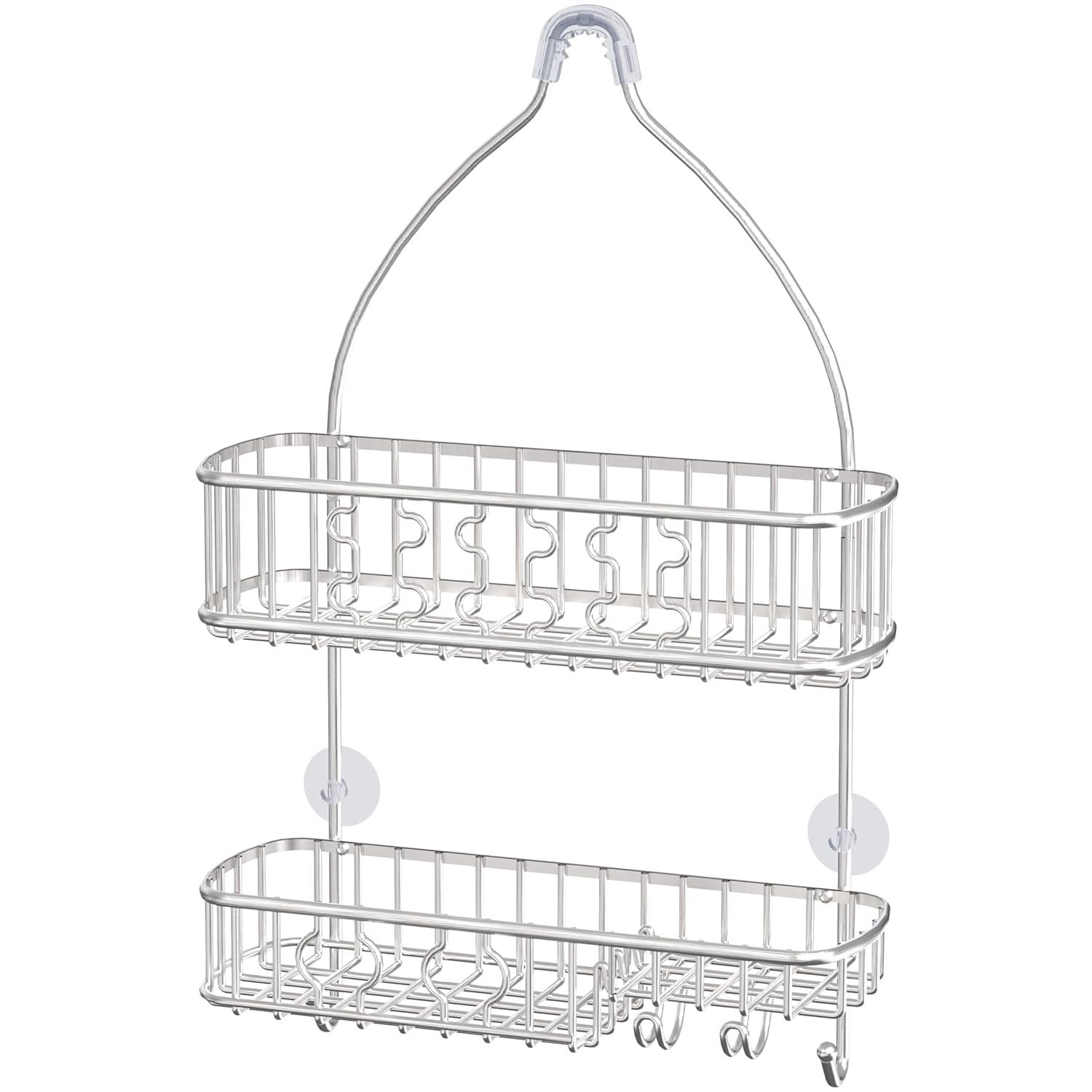 Simple Houseware Stainless Steel Bathroom Hanging Shower Head Caddy Organizer 26 x 16 x 5 5 inches
