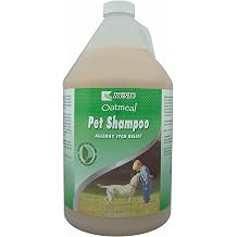 Kenic Oatmeal Anti-Itch Pet Shampoo with Almond Oil Soothing, Conditioning & Deodorizing Relief for Dogs & Cats, Puppy-Safe, Made in USA