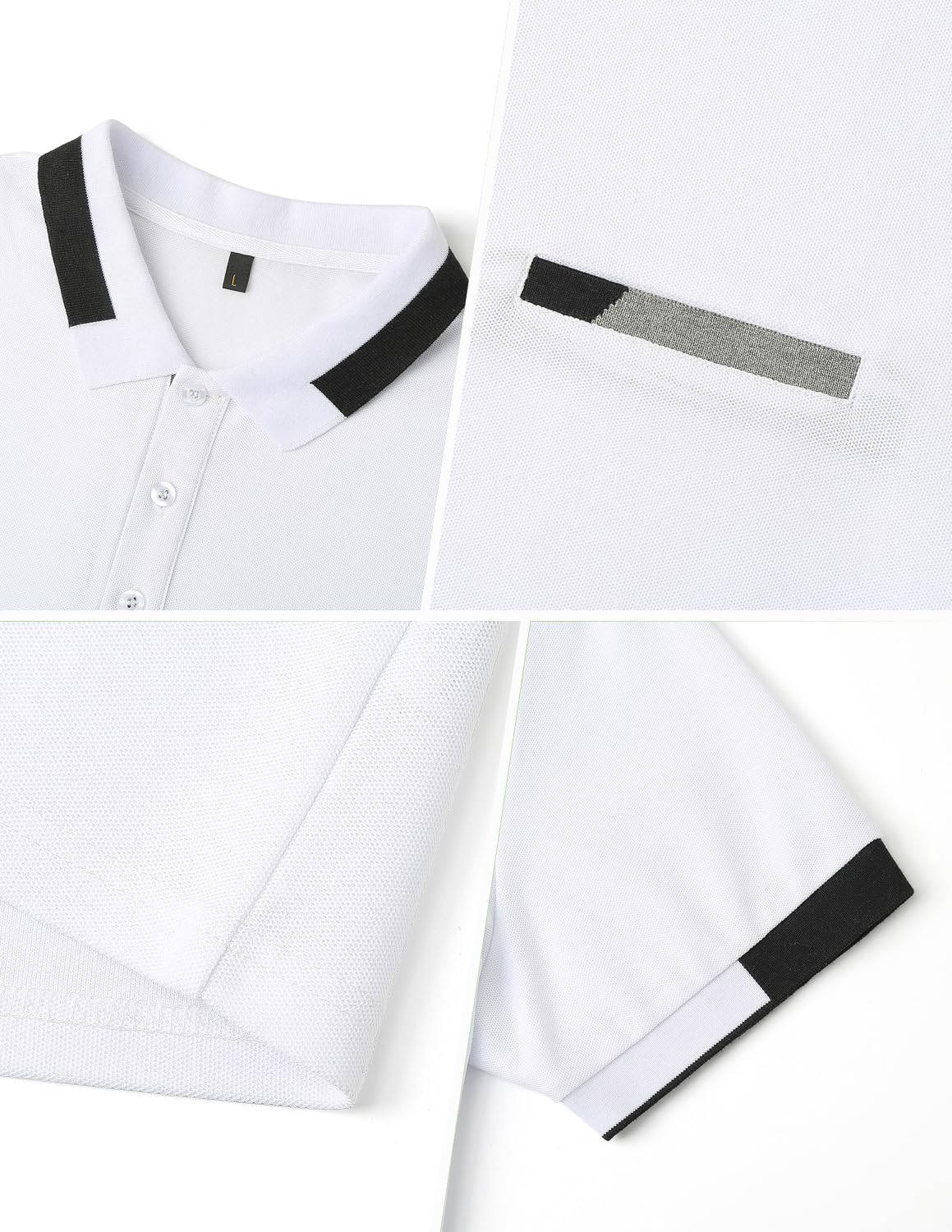 VHUQGVU Polo Uomo Manica Corta Slim-Fit Polo Golf da Uomo con Colletto Poloshirt Casual a Manica Corta T Shirts