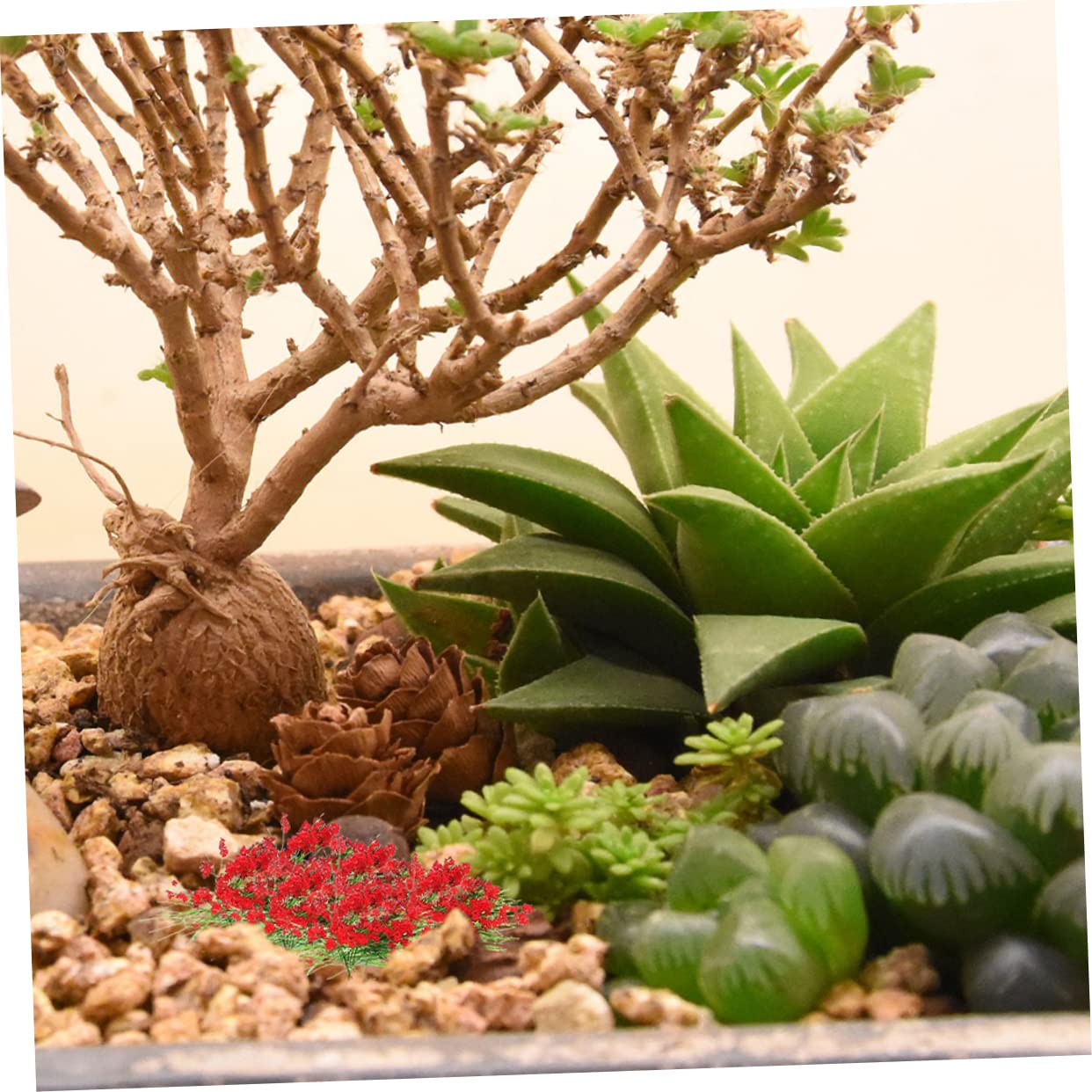 Miniatur Kunstgras Blumenbüschel Boxen Für Diorama Sandtisch Dekoration Vegetationsmaterial Für Tischspiel Und -landschaften