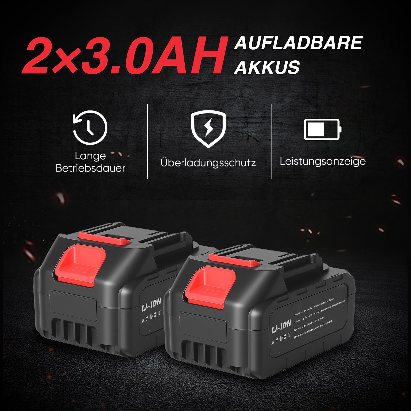 Amoladora angular con batería de 125 mm, batería de 21 V Flex con 2 baterías de 3,0 Ah y cargador, motor sin escobillas, amoladora angular con 6 hojas de sierra, 12000 rpm, para una separación precisa