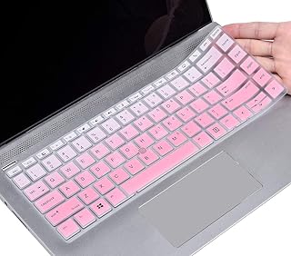 Keyboard Cover Compatible HP Elitebook 840 G5 14 inch/HP Elitebook 745 G5 14 inch/HP Zbook 14U G5 14" Laptop, HP Elitebook Keyboard Protector Skin, Ombre Pink