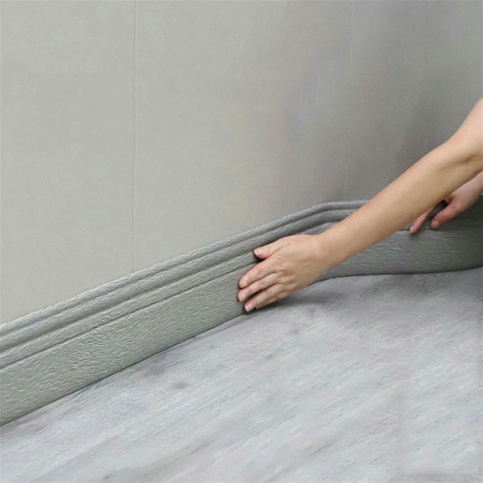 Moldura de molduras de placa de pared flexible que no requiere calafateo, base de goma impermeable