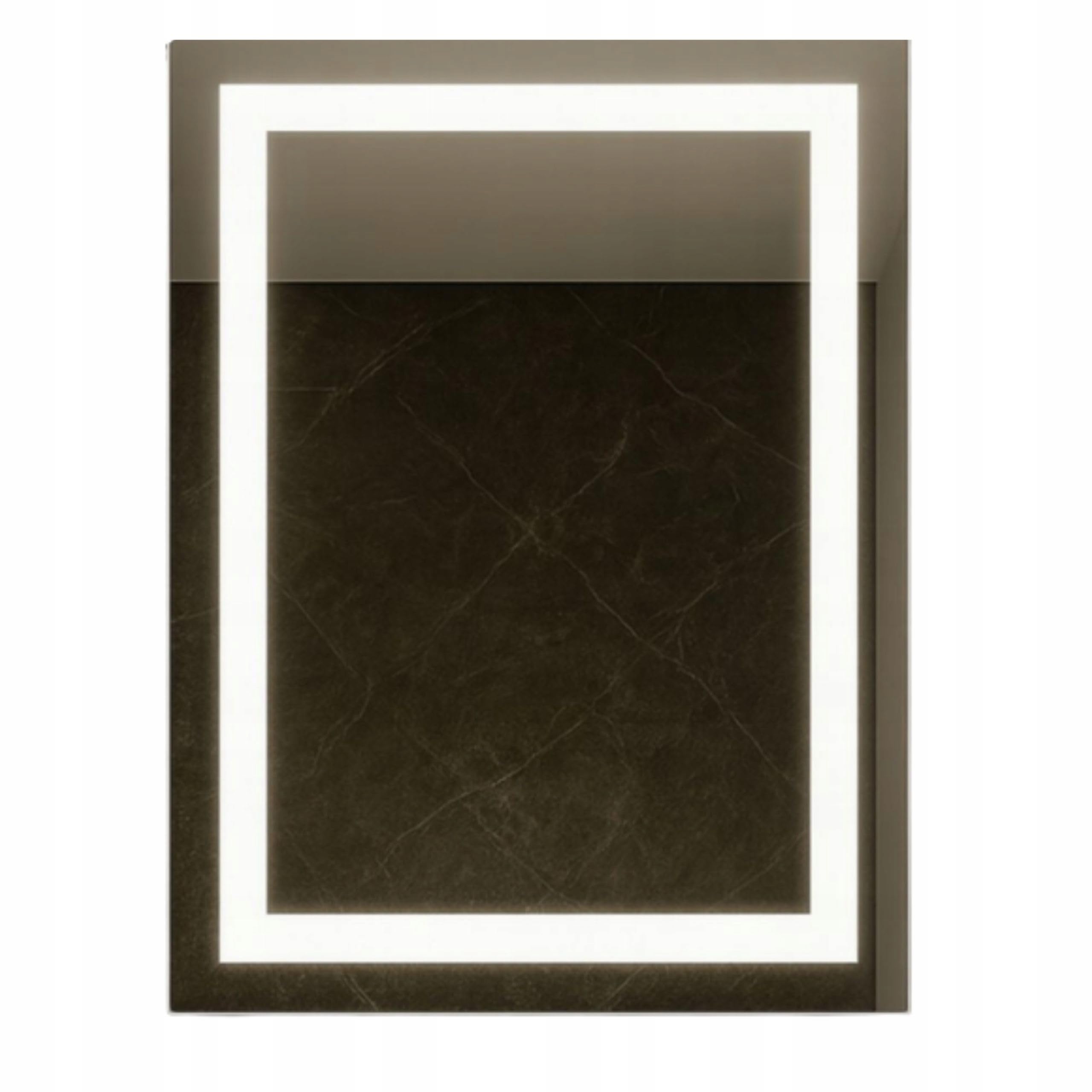 Agritrade AK LED Bathroom Mirror 80x90 cm, Backlit Illuminated Frameless Wall Mounted, 4000K Neutral White, Wall Switch Operated - LUNA
