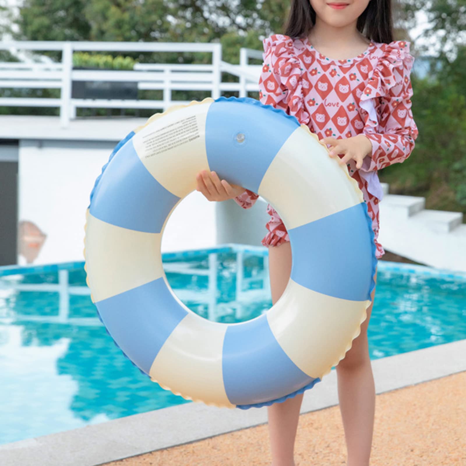 3 Bouées Gonflables Enfants Animaux 58 Cm - Licorne, Dinosaure, Paon - PVC épais 0,3 Mm - Pour Piscine, Plage - 2-8 Ans - 6