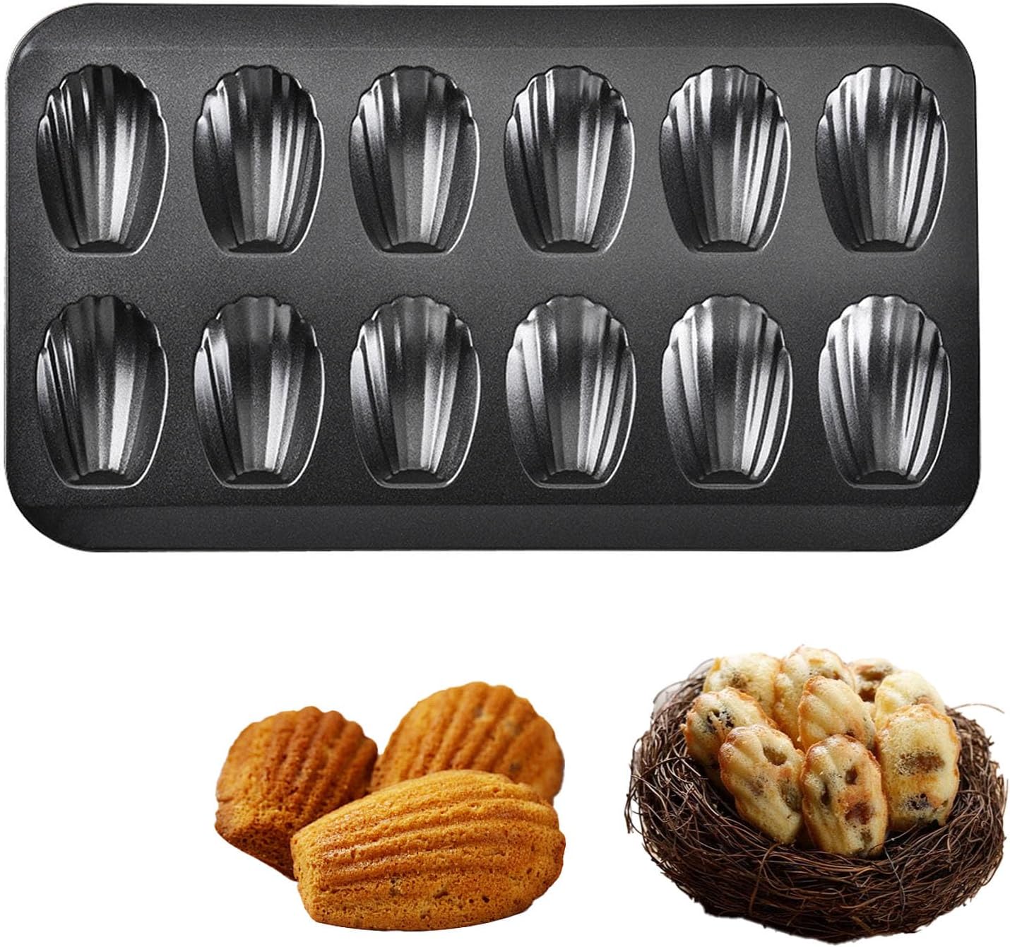 Lovesmile Madeleines Backform, 2 Stücke Kieselgel Madeleine Backformen