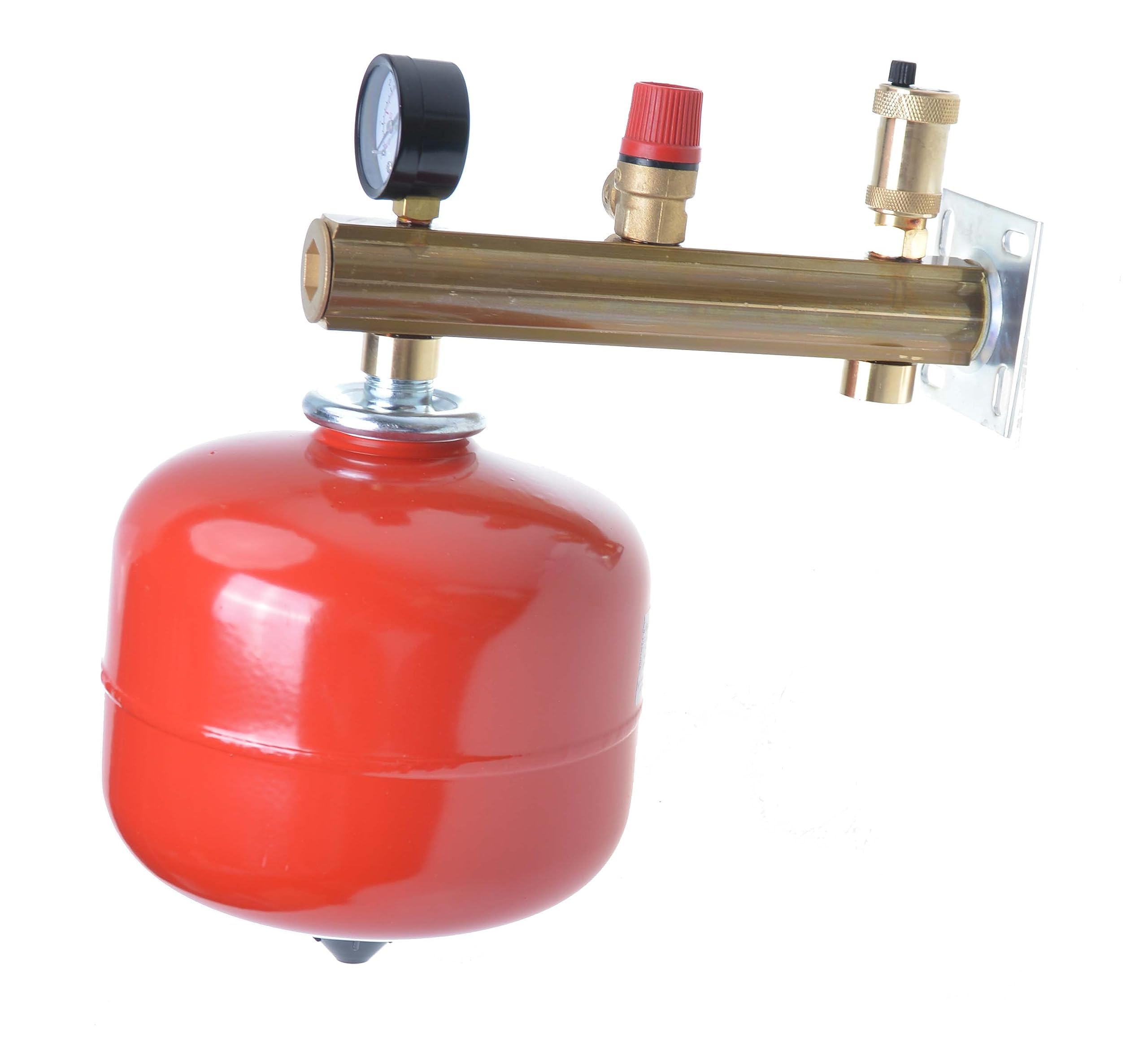 Set Membran Ausdehnungsgefäß 18 Liter für Heizung mit Sicherheitsgruppe Messing Druckausgleichsbehälter Ausgleichsbehälter Weiss Druckbehälter Membran Für geschlossene Kreislauf