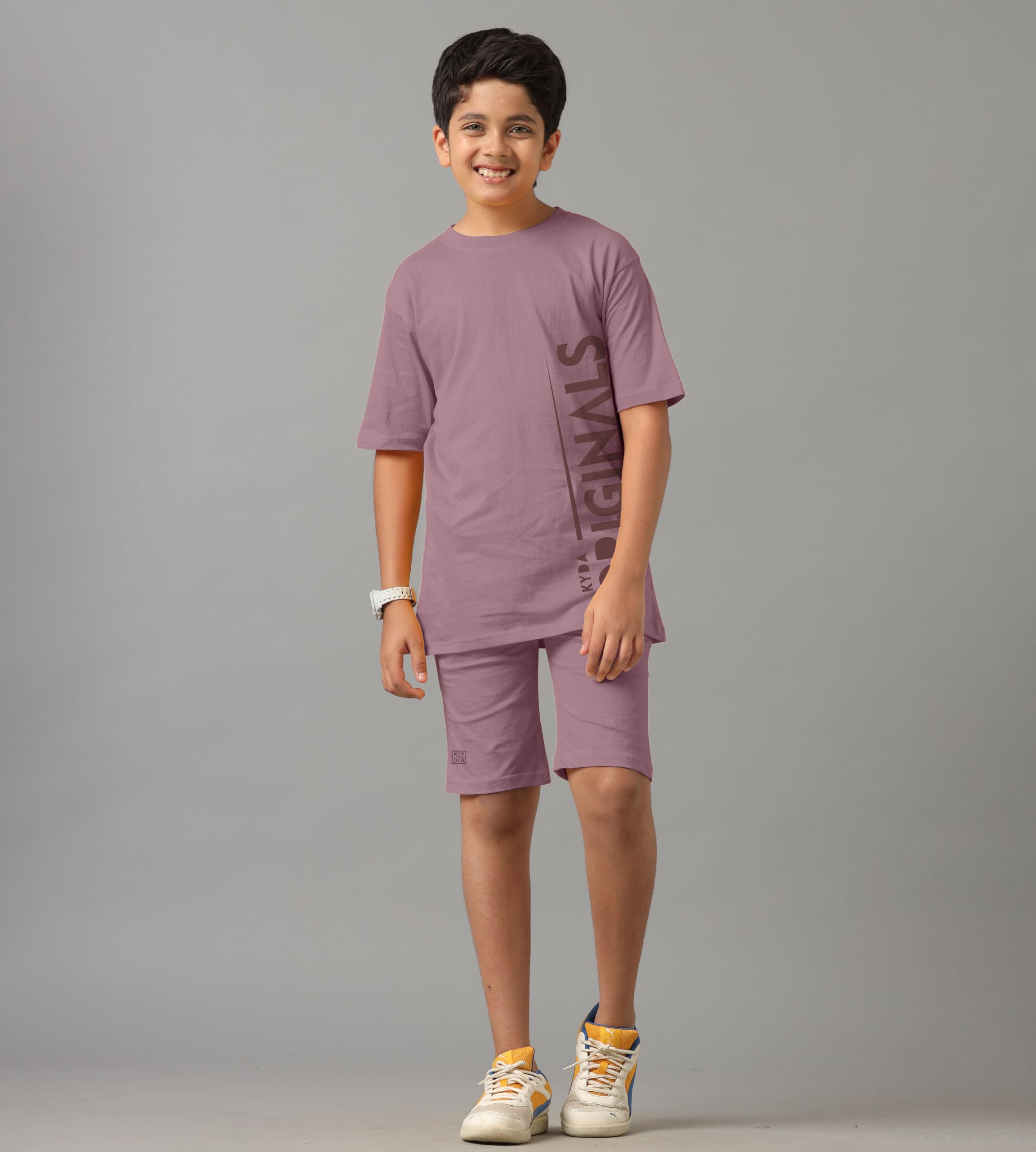 KYDA KIDS Completo t-shirt e pantaloncini 100% puro cotone bambino