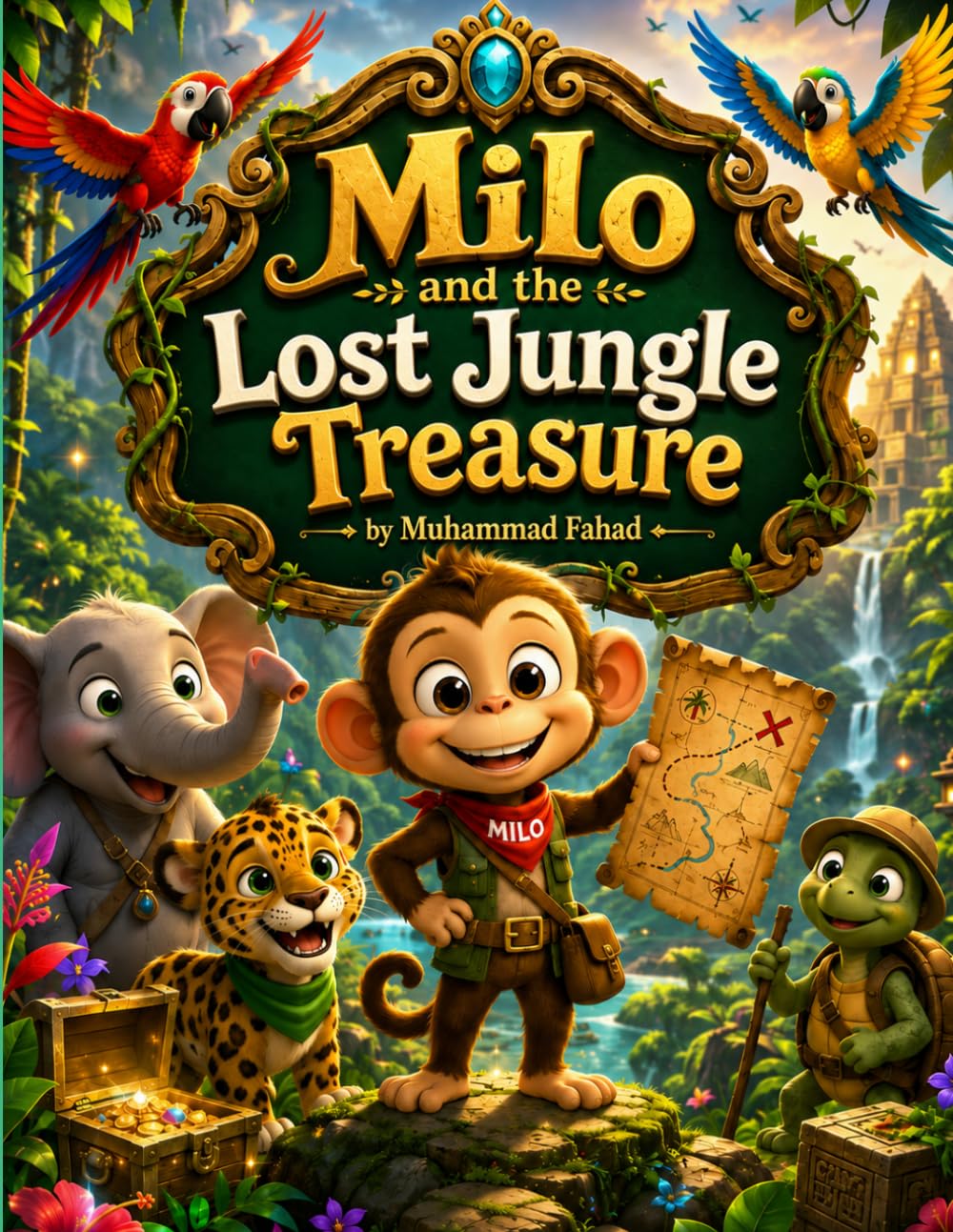 Milo and the Missing Jungle Treasure: An Exciting Adventure Story for Kids About Teamwork, Friendship, Courage, and Jungle Exploration (Jungle Adventures)