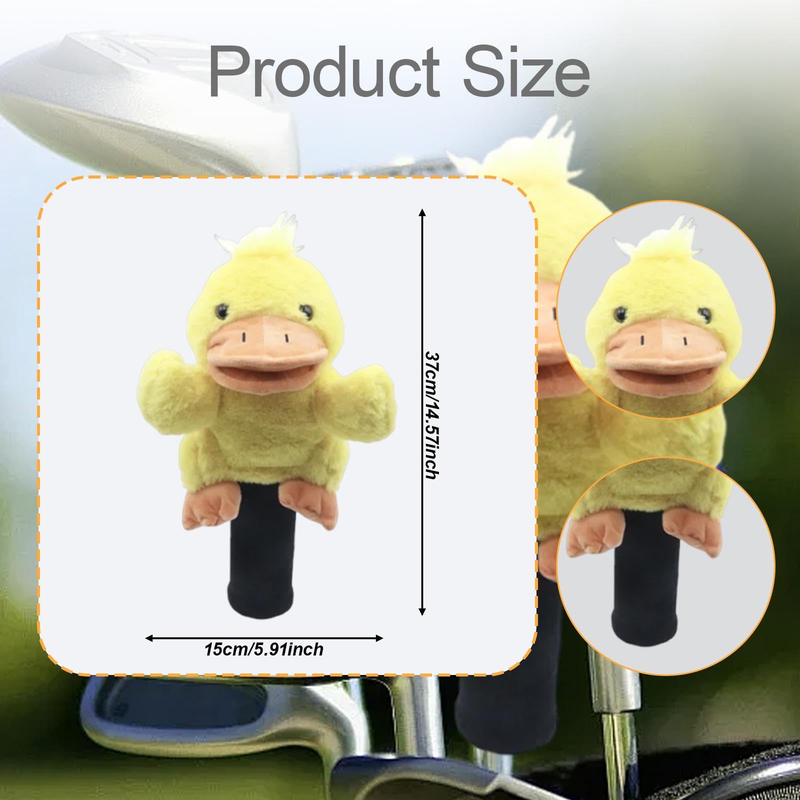 Milageto Funda de de Golf con diseño de Animal, y Gruesa, Divertida y de Peluche, Ideal para Familiares y compañeros de Trabajo en año