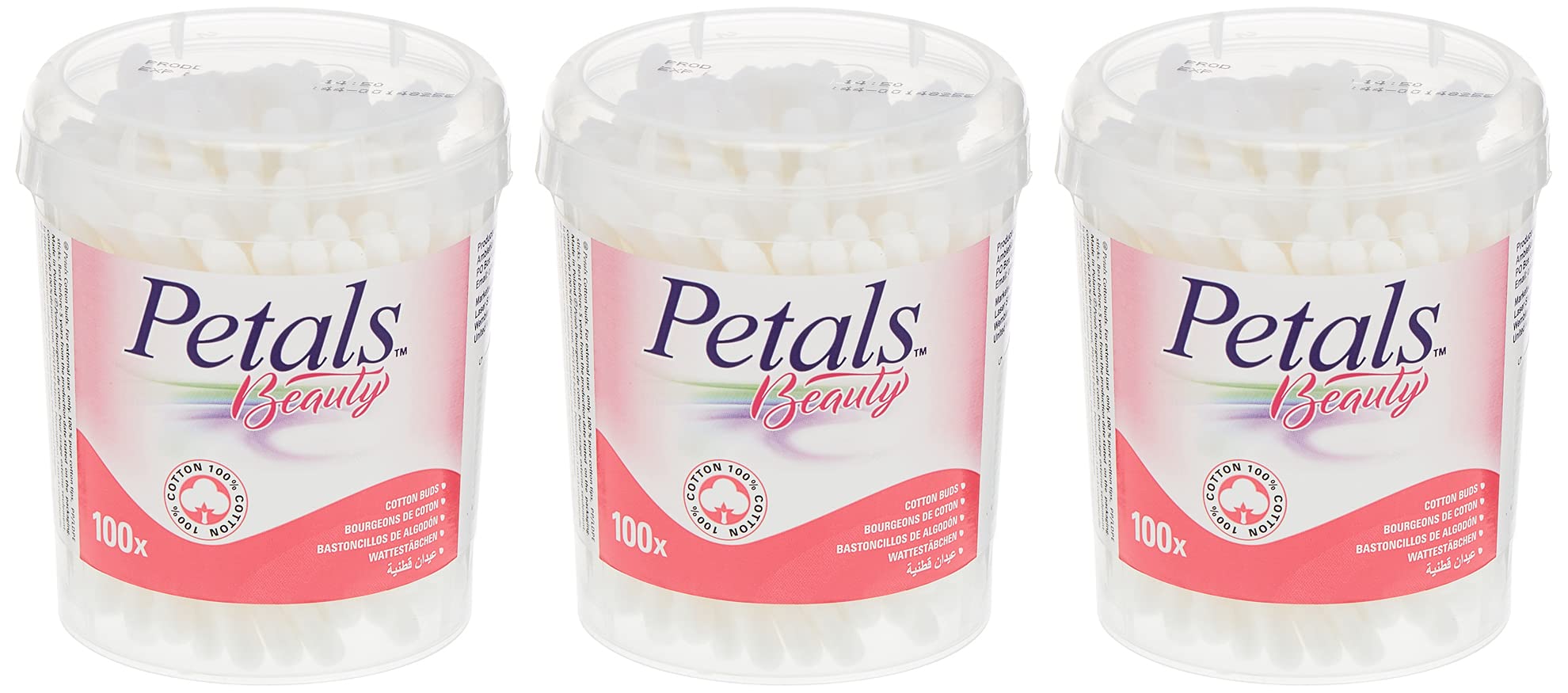 Petals Cotton Buds, 3 X 100S