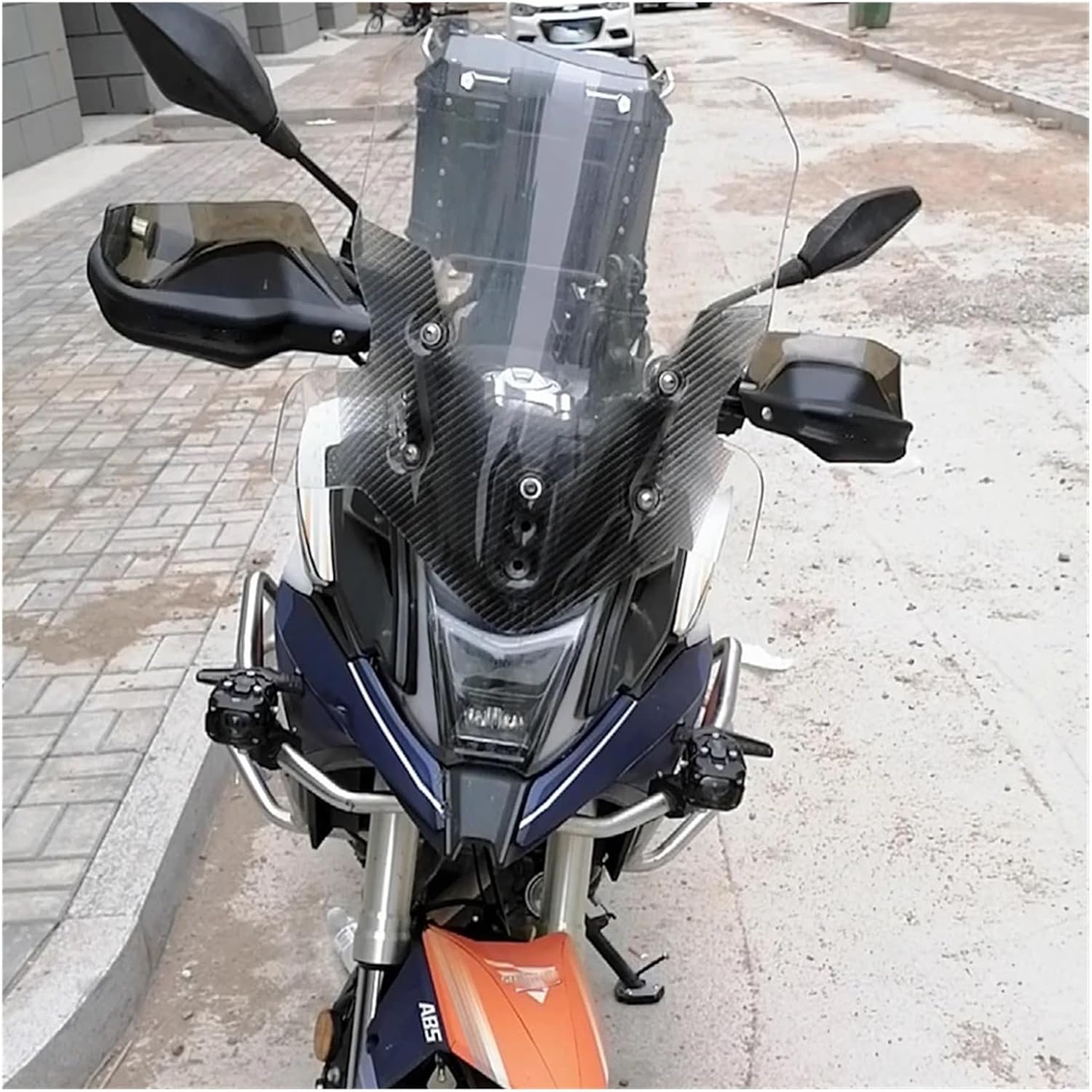Handguards Fit for Benelli TRK502 TRK502X TRK251 TRK 502 502X 251 Motorcycle Accessories Handguard Shield Hand Guard Windshield Fashionable(Black Set)