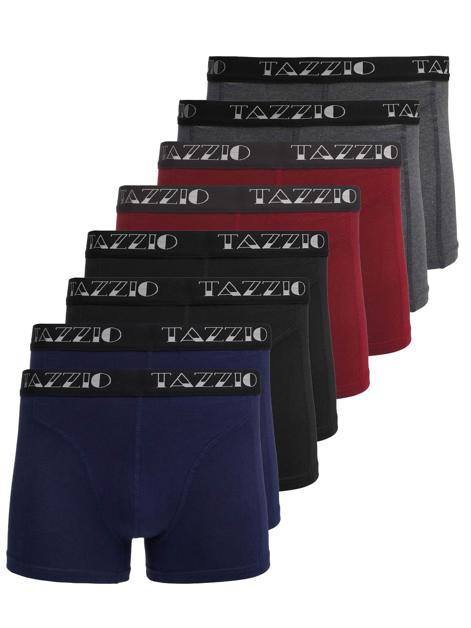 Tazzio Herren Boxershorts BS1000 – 8er Pack Basic Unterhosen Baumwolle – Bequeme Retroshorts mit Komfortbund | Atmungsaktive Männer Unterwäsche