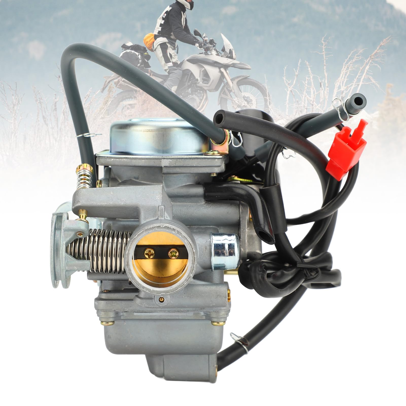 Walmeck Carburador de Motocicleta Eficiente de Alta Potencia Scooter ATV Carburador CS125 GS150 DS125 D125 D150 DS150 X150 WS150 XW150 GY6 para Playas Caminos Rurales