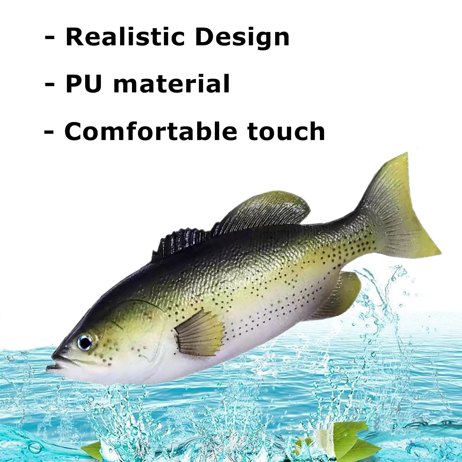 Simple Fake Fish Realistic Fish Models 4 Pack Realistic Fake Fish Decor - 11 Inch ...
