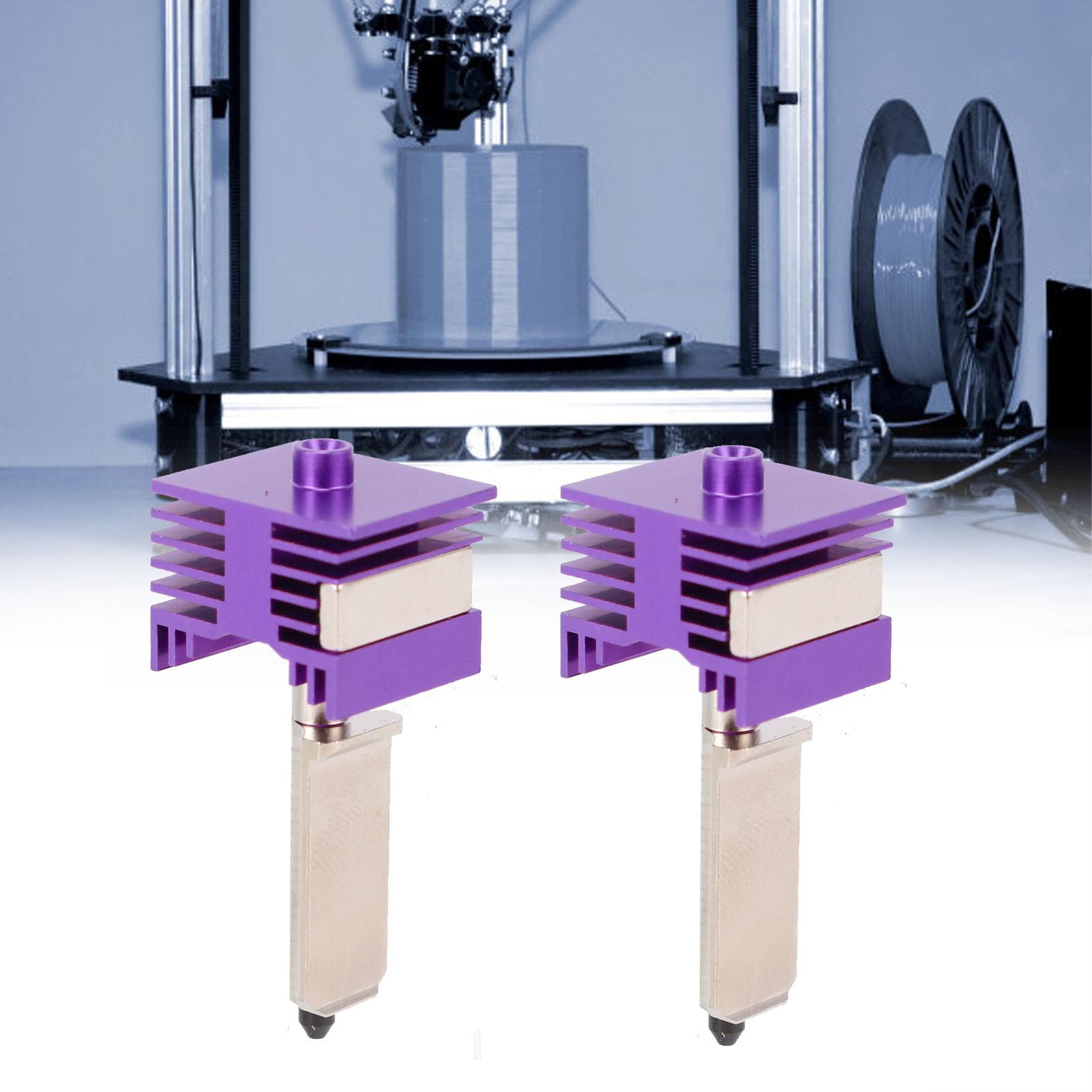 Duokon Kit Hotend de Repuesto Boquilla de Acero Endurecido Recubierta MPVD 0,4 Mm 0,6 Mm 0,8 para Impresora 3D Lab A1 A1 Mini Impresión de Filamento de Fibra de Carbono 572F de Alta Temperatura