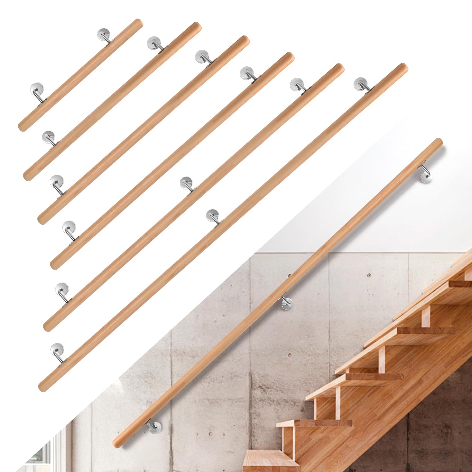 Cooperativa Incenso Gestire Corrimano In Legno Per Ringhiere Melma Tempi Antichi - Foto 4