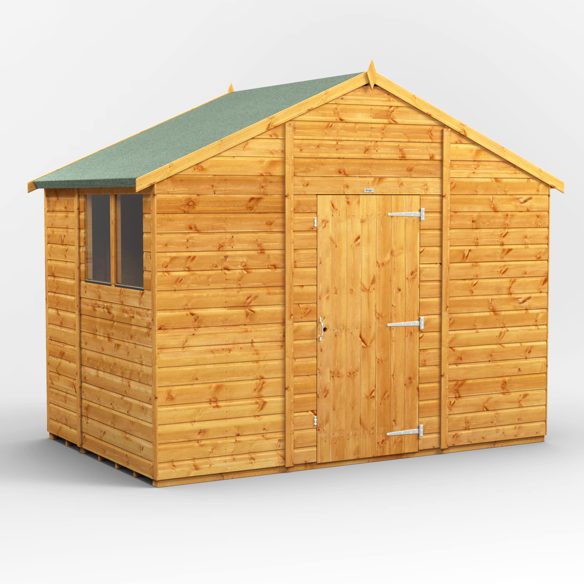 POWER High Grade Premium Apex Garden Wooden Shed with Security Features, PVC Window Sills, Door & Window Flexibility, made from Extra Thick Timber & Toughened Glass — view 27