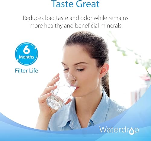 Miniatura 4 de Waterdrop Filtro de agua para toda la casa, repuesto para el sistema de agua potable 3M Aqua-Pure AP117, Whirlpool WHKF-GAC para reducción de cloro,